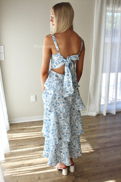 Blue & White Maxi