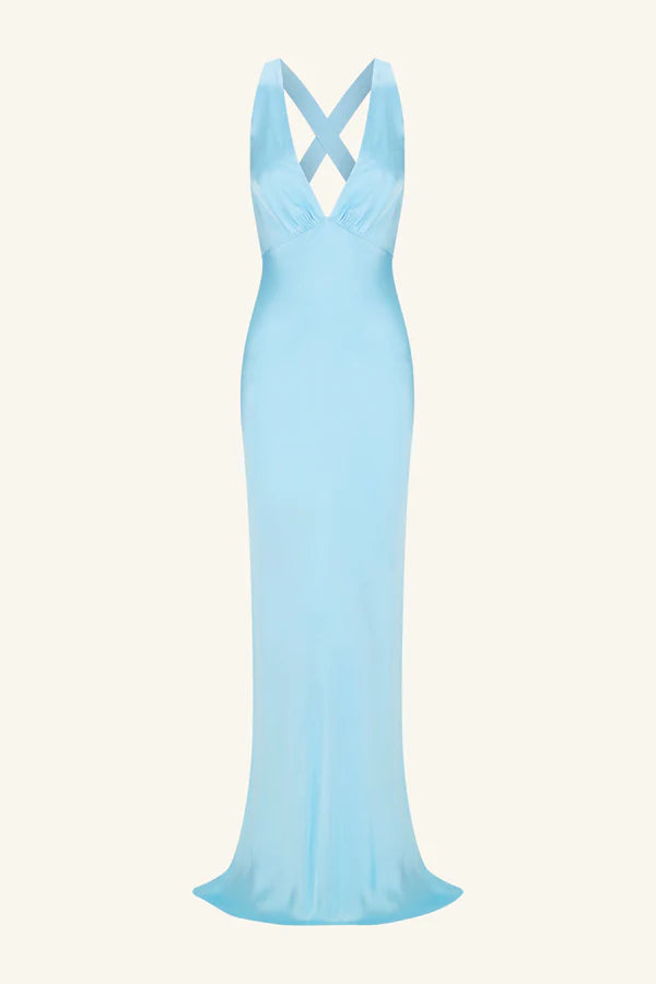 Shona Joy - La Lune Plunged Cross Back Maxi